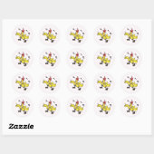 ChaChaCha Chicken Ronde Sticker (Vel)