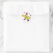 ChaChaCha Chicken Ronde Sticker (Tas)