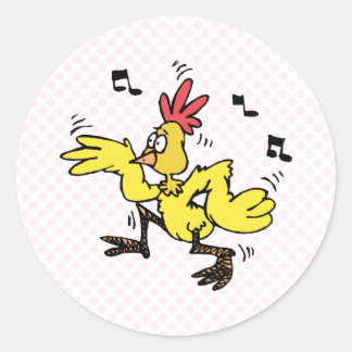ChaChaCha Chicken Ronde Sticker