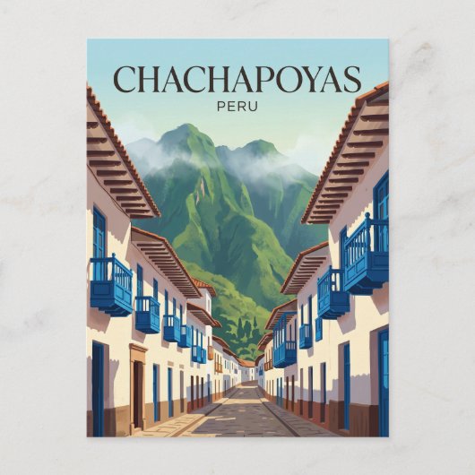 Chachapoyas Peru Briefkaart (Voorkant)