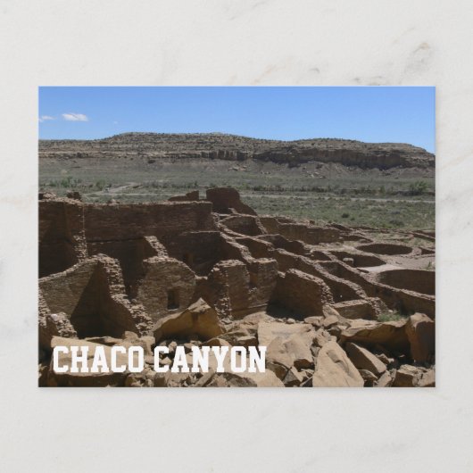 Chaco Canyon Briefkaart (Voorkant)