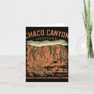 Chaco Canyon National Park Pueblo-indiaan New Mexi Kaart