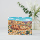 Chaco Canyon New Mexico Briefkaart (Staand voorkant)