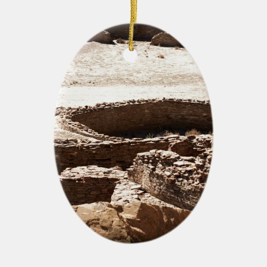Chaco Canyon New Mexico Keramisch Ornament (Voorkant)