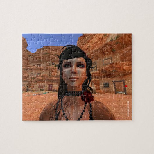 Chaco Canyon op welvaartspad Virtual Ashram Legpuzzel (Horizontaal)