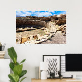 Chaco Canyon Pueblo Bonito, New Mexico Poster (Thuiskantoor)