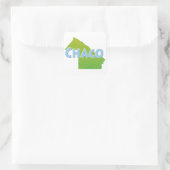 Chaco Vierkante Sticker (Tas)