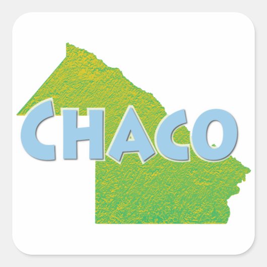 Chaco Vierkante Sticker (Voorkant)