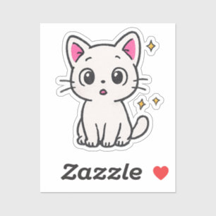 Chad 90s Glitter Gel Pen Style doorzichtige sticke Sticker