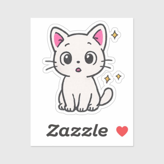 Chad 90s Glitter Gel Pen Style doorzichtige sticke Sticker (Vel)