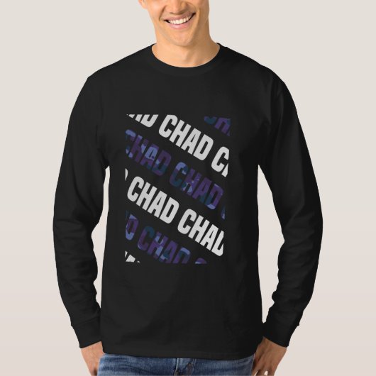 Chad Camo Pattern Paarse Camouflage T-shirt (Voorkant)