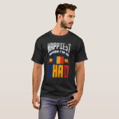 Chad Chadian Chad Flag Happiest When Im In Chad T-shirt (Voorkant volledig)