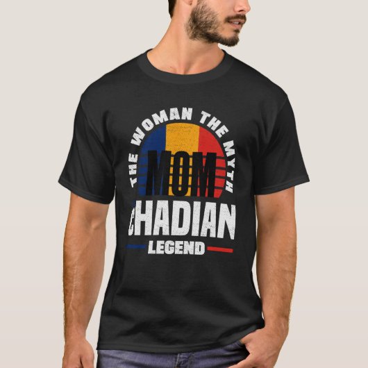 Chad Chadian Chad Flag Mothers Day T-shirt (Voorkant)