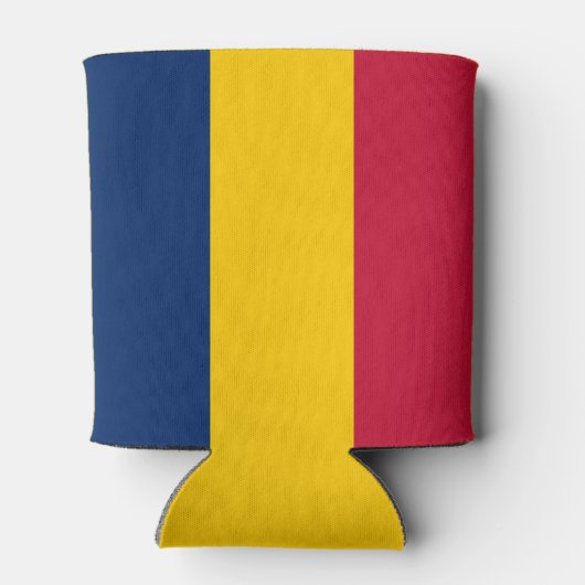 Chad Flag Blikjeskoeler (Achterkant)