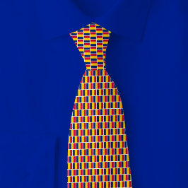 Chad Flag Brick Pattern Stropdas