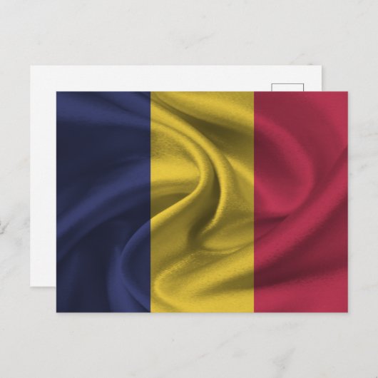 Chad Flag Briefkaart (Voorkant / Achterkant)