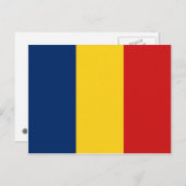 Chad Flag Briefkaart (Voorkant / Achterkant)