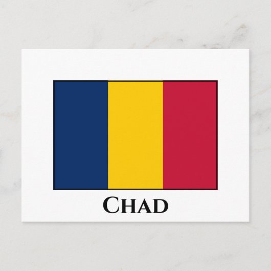 Chad Flag Briefkaart (Voorkant)