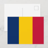 Chad Flag Briefkaart (Voorkant / Achterkant)
