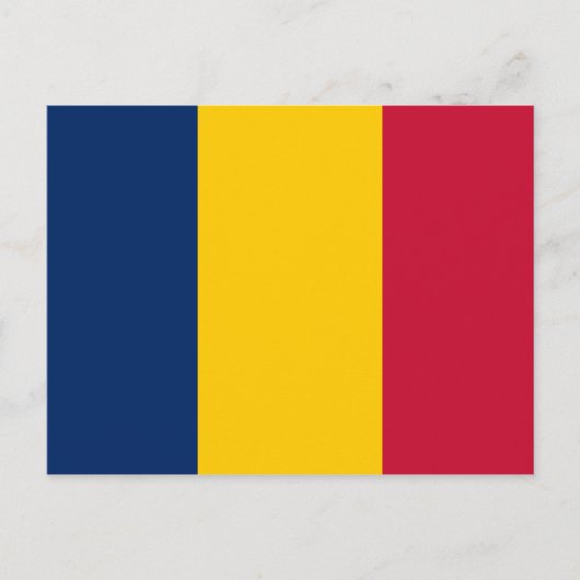 Chad Flag Briefkaart (Voorkant)
