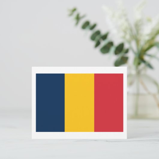 Chad Flag Briefkaart (Staand voorkant)