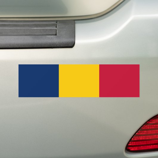 Chad Flag Bumpersticker (Op auto)