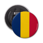 Chad Flag Button Flesopener (Voorkant)