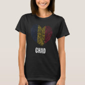 Chad Flag Chadian Flag Chad DNA Chad Heart T-shirt (Voorkant)