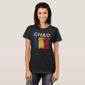 Chad Flag Distressed - Chadian Flag T-shirt (Voorkant volledig)