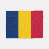Chad Flag Fleece Deken (Voorkant (Horizontaal))