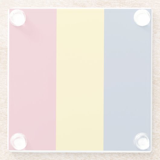 Chad Flag Glazen Onderzetter (Achterkant)