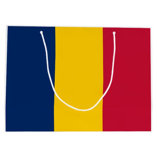 Chad Flag Groot Cadeauzakje (Achterkant)