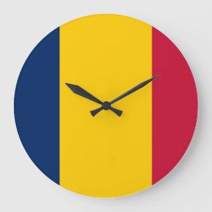 Chad Flag Grote Klok