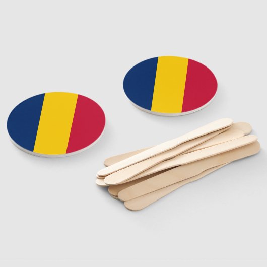 Chad Flag Handwaaier (Niet-gemonteerd)
