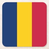 Chad Flag Kartonnen Onderzetters (Voorkant)