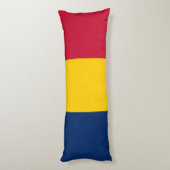 Chad Flag Lichaamskussen (Achterkant (Verticaal))