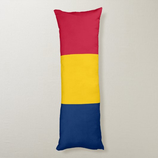Chad Flag Lichaamskussen (Achterkant (Verticaal))