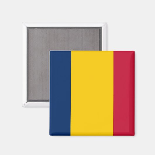 Chad Flag Magneet (Voorkant / Achterkant)