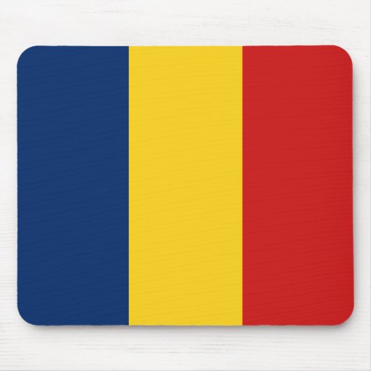 Chad Flag Mousepad Muismat (Voorkant)