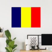 Chad Flag Poster (Thuiskantoor)