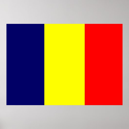 Chad Flag Poster (Voorkant)