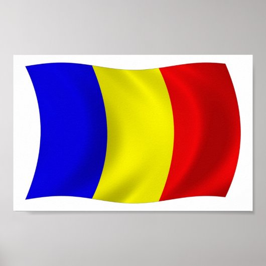 Chad Flag Poster Print (Voorkant)