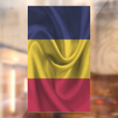 Chad Flag Raamsticker (Vel 2)