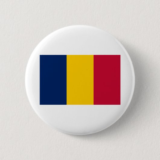 Chad Flag Ronde Button 5,7 Cm (Voorkant)