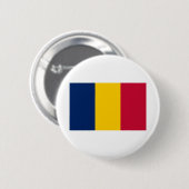 Chad Flag Ronde Button 5,7 Cm (Voorkant /achterkant)