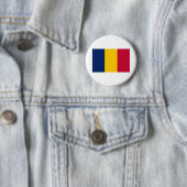 Chad Flag Ronde Button 5,7 Cm (In situ)