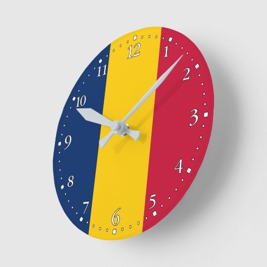 Chad Flag Ronde Klok (Hoek)