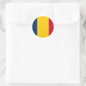Chad Flag Ronde Sticker (Tas)