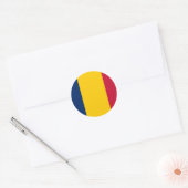 Chad Flag Ronde Sticker (Envelop)