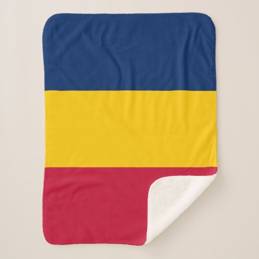 Chad Flag Sherpa Deken (Voorkant)